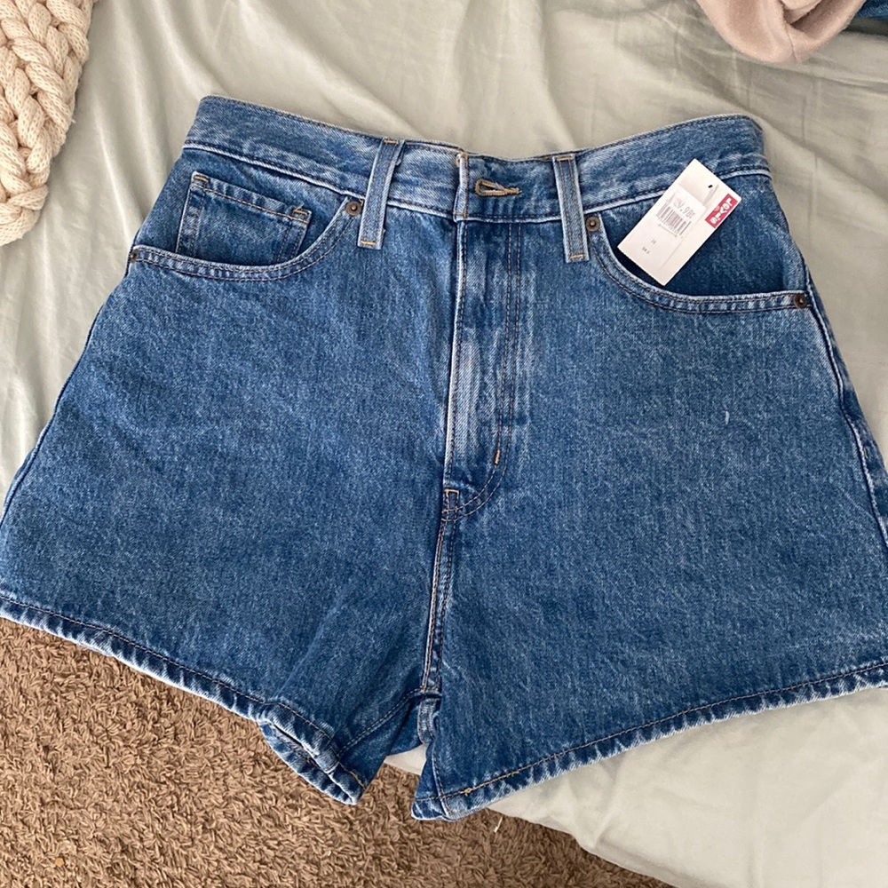 Levis High Waisted Mom shorts (NEVER USED)